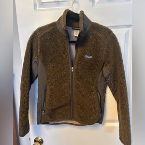 Patagonia Brown Fleece Jacket - Size S